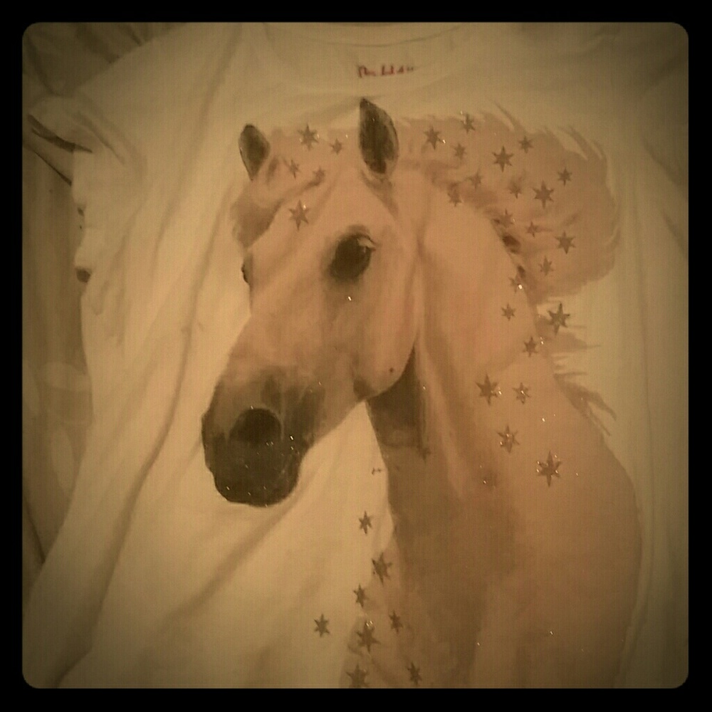 This a white horse